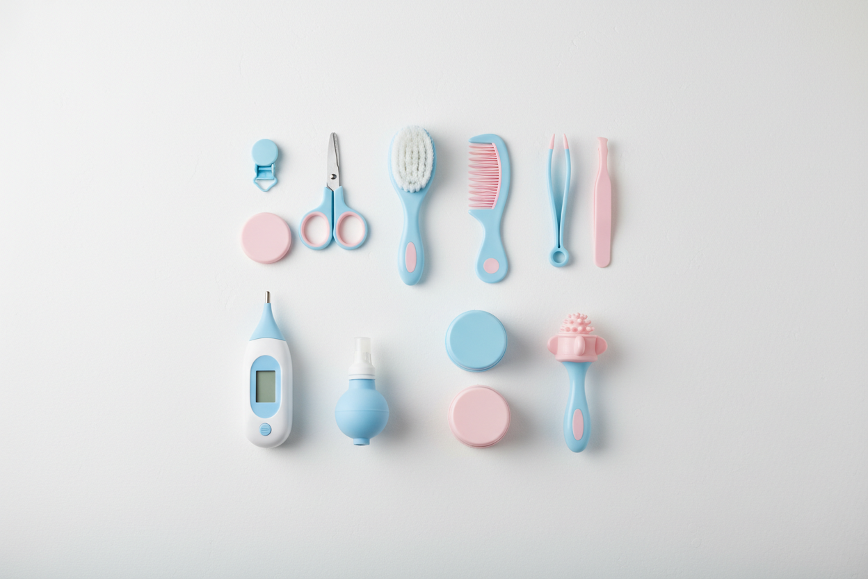 Flat lay kit neonato 13 pezzi